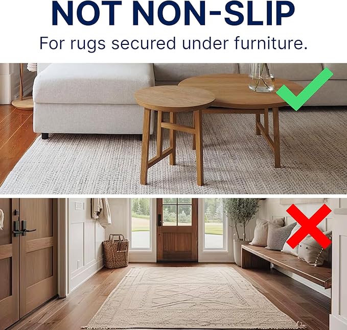 RUGPADUSA - Eco-Plush - 7'x10' - 1/4" Thick - 100% Felt - Premium Cushioned Rug Pad - Available in 3 Thicknesses, Many Custom Sizes