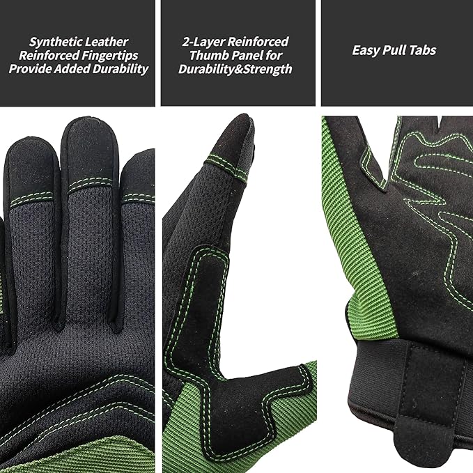 Thorn Proof&Puncture Resistant Gardening Gloves with Grip,Garden Gloves for Women, Leather Work Gloves,Gifts