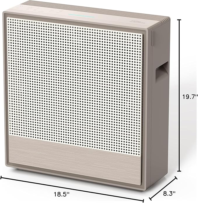 COWAY Air Purifiers for Home Large Room Up to 1,860 ft², Washable Pre-Filter and True HEPA Filter for Smoke, Allergies, Pet Dander, Odor, AQI, Smart & Rapid Mode, Timer, 3yr Warranty, 250