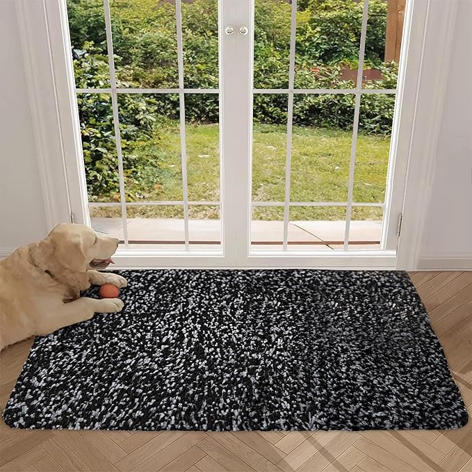 Premium Microfiber Indoor Door Mat – 36"x72" Washable Entry Mat, Non-Slip, Waterproof Backing, Super Absorbent, Low Profile Entryway Doormat for Indoor Entrance