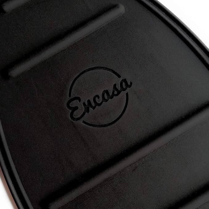 Encasa XO Silicon Mat for Hot Iron Rest - Heat Resistant, Anti - Slip, Thicker Pad for Protecting Your Table During Ironing, Non-Burning, Machine Washable, Durable - Black