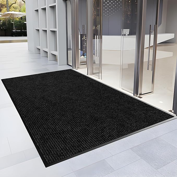 2′ x 31′ Front Door Mat Indoor Outdoor Entrance, Commercial Floor Mat Heavy Duty Dirt Trapper Entryway Doormat, Custom Size Non Slip Rubber Backing Welcome mat, Door Mat for High Traffic Area