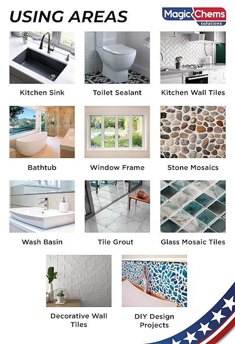 Tile Grout Repair, Grey 8.8 oz/250gr. Fast Drying Grout Repair Kit, Grout Filler Tube Repair Kit, Tile Grout Paint, Grout Sealer Restore and Renew Bathroom Floor, Tile Gaps Joints Lines, Nozzle Cutted