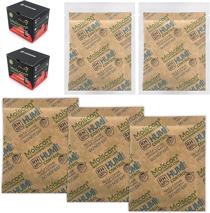 30 Pack 85% RH Size 8 Two-Way Humidity Control Packs for Wooden Musical Instruments, 8 Gram Moisture Control Packets for Bagpipe Reeds, Saxophone Reeds Individually Wrapped