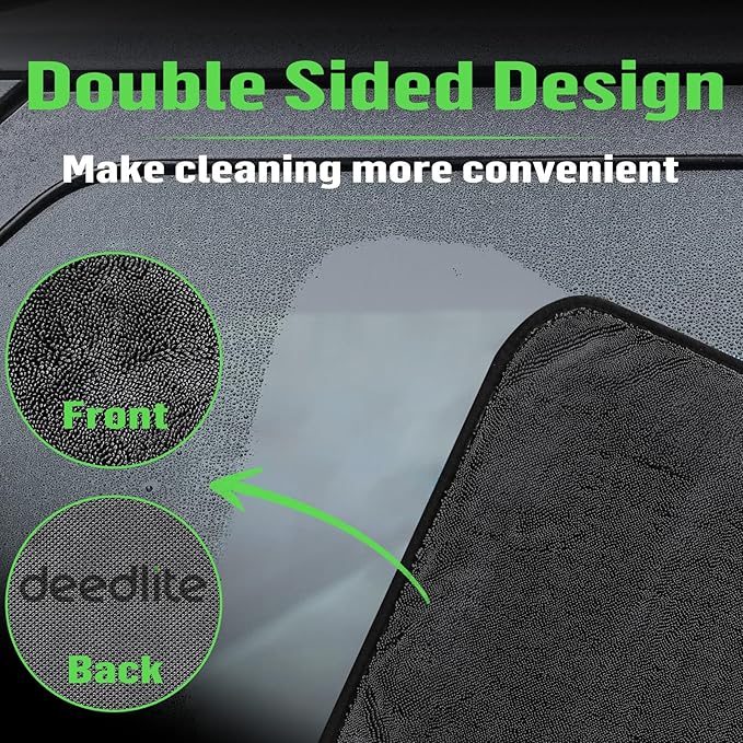 Shiny Bath Wipes Shower Cleaning Cloths, Premium Car Drying Towel | Ultra Absorbent Twisted-Loop Design| Microfiber Towel for Car, Shower Cabin, Household
