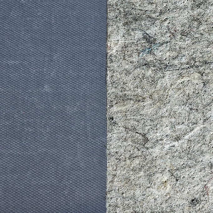 RUGPADUSA - Dual Surface - 9' Square - 1/4" Thick - Felt + Rubber - Non-Slip Backing Rug Pad - Safe for All Floors