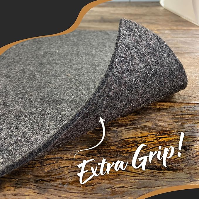 Nevlers 5'x7' Felt TPO Non Slip Rug Pad | 1/4" Thick Rug Cushion | Anti Slip Grips for Hardwood Floors