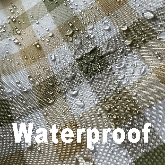 Classic Gingham Buffalo Tablecloth Fabric - Oblong 58x144 Inch Water Proof Checkered Table Cloth for Indoor Outdoor - Table Cover for Birthday, Picnics, BBQs, and Parties