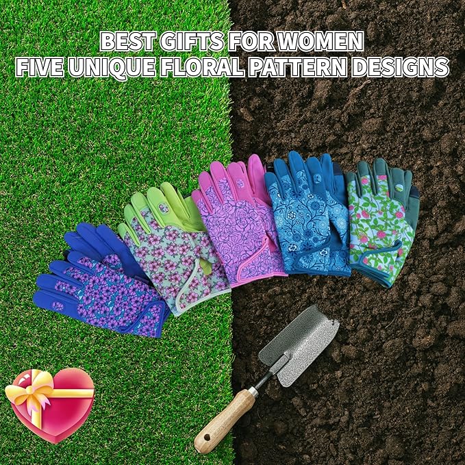 Thorn Proof&Puncture Resistant Gardening Gloves with Grip,Garden Gloves for Women, Leather Work Gloves,Gifts