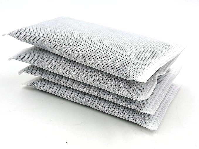 4 Pack Activated Charcoal Odor Absorbing Filter Refill Deodorizer Compatible with iTouchless Trash Cans 8 Gallon and Larger