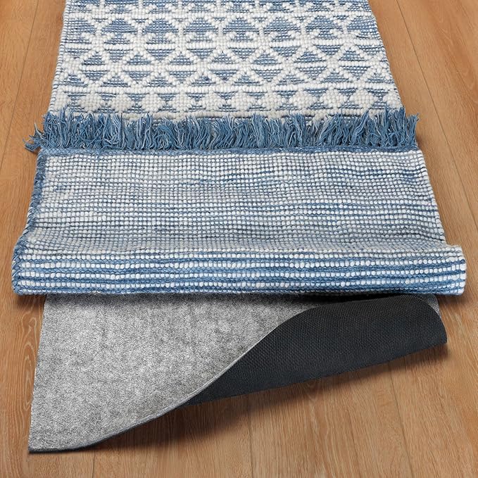 RUGPADUSA - Dual Surface - 1'10" x 7'10" - 1/8" Thick - Felt + Rubber - Non-Slip Backing Rug Pad - Adds Low-Profile Comfort and Protection