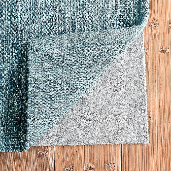 RUGPADUSA - Dual Surface - 9'10" x 13'10" - 1/4" Thick - Felt + Rubber - Non-Slip Backing Rug Pad - Safe for All Floors