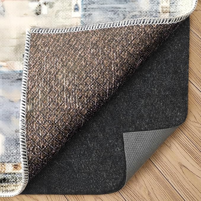 Felt Rug Pad, 8 x 10 Ft Rubber Non-Slip Rug Pad Gripper, Keep Rugs Secure and in Place, Extra Strong Under Carpet Mat Cushion - for All Floors