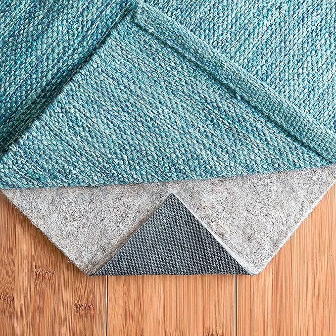 RUGPADUSA - Dual Surface - 8'10" x 11'10" - 1/4" Thick - Felt + Rubber - Non-Slip Backing Rug Pad - Safe for All Floors