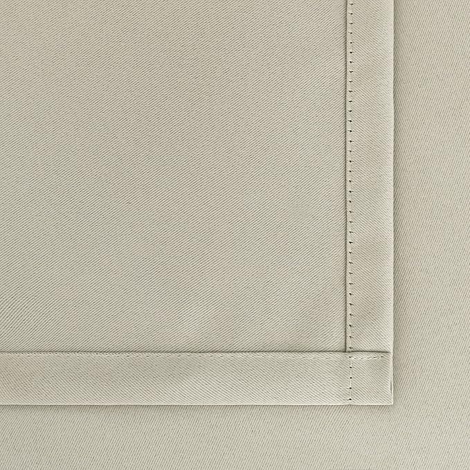 BGment Rod Pocket Blackout Curtains for Bedroom - Thermal Insulated Room Darkening Curtain for Living Room, Light Camel, 42 x 54 Inch, 2 Panels