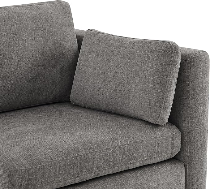 CHITA Oversized Modular Sectional Convertible Fabric Sofa Set, FSC CertifiedExtra Large Sectional Deep Seat Couch for Living Room,112 inch Width,3 Seat Modern Modular Sofa, Grey