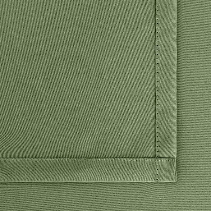 BGment Olive Green Blackout Curtains for Kitchen Cafe Window - Half Window Drapes Thermal Insulated Blackout Blinds for Rv Bathroom Privacy, 29 x 36 Inch, 2 Panels