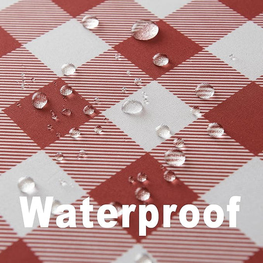Classic Gingham Buffalo Tablecloth Fabric - Oblong 58x144 Inch Water Proof Checkered Table Cloth for Indoor Outdoor - Table Cover for Birthday, Picnics, BBQs, and Parties