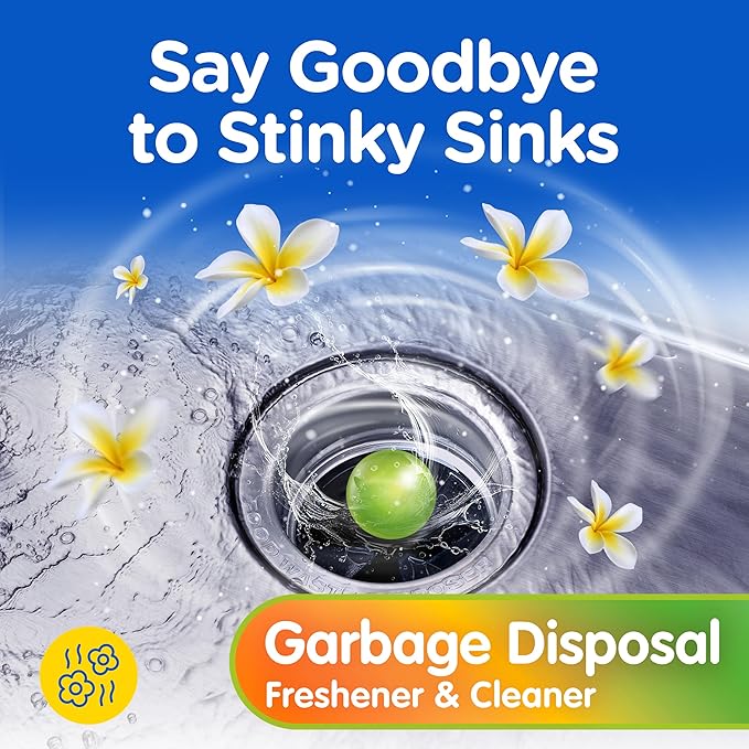 COMPAC HOME Plink Garbage Disposal Cleaner and Deodorizer, Freshens Your Kitchen and Waste Disposal, Assorted, 30 Count