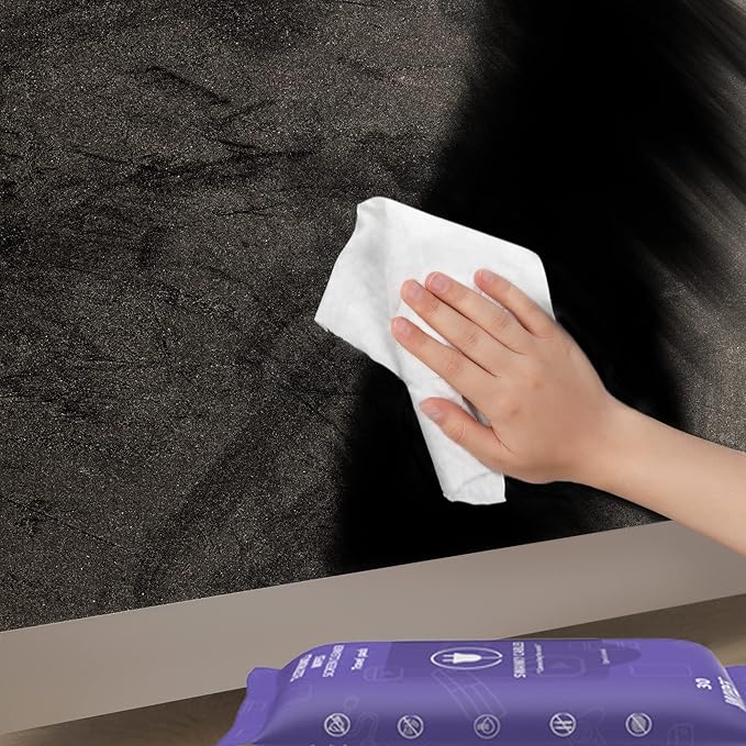 Screen Cleaner Wipes: Electronic Wipes for Screens - Computer Screen Wipes for Lens, Phone, Tv Screen and Monitor Cleaning - Tech Wipes & Microfiber Cloth (Soft Wipes, 30 Count)