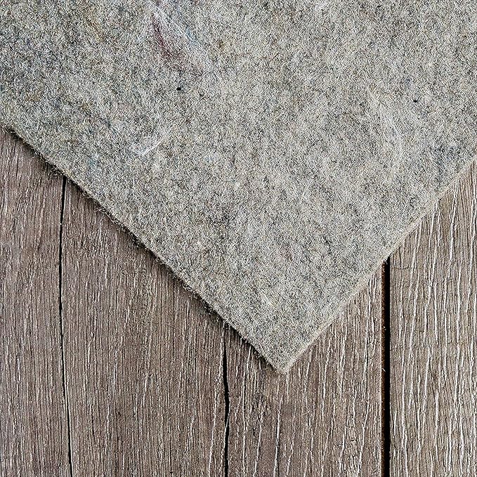 RUGPADUSA - Dual Surface - 6'x8' - 1/4" Thick - Felt + Rubber - Non-Slip Backing Rug Pad - Safe for All Floors