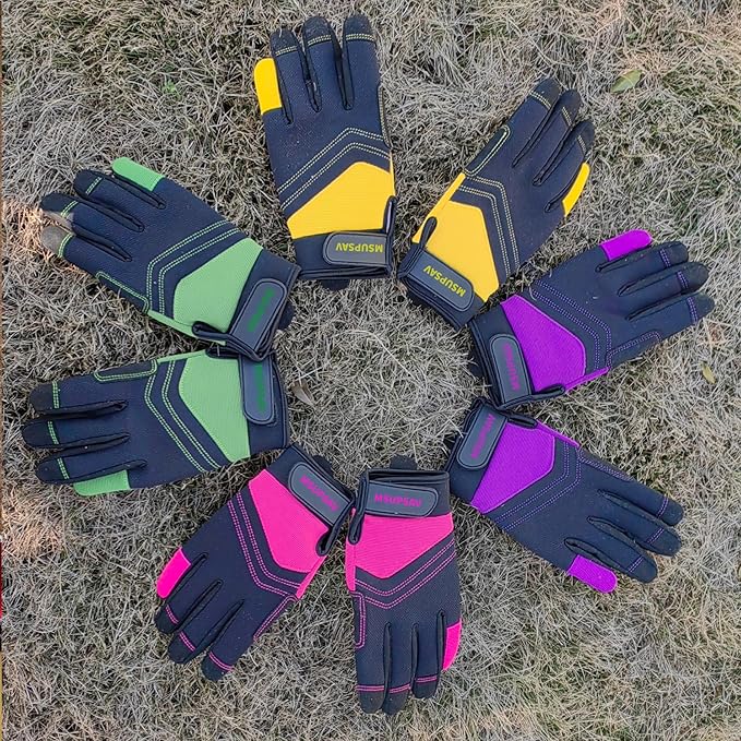 Thorn Proof&Puncture Resistant Gardening Gloves with Grip,Garden Gloves for Women, Leather Work Gloves,Gifts