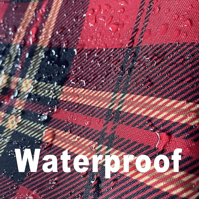 Classic Gingham Buffalo Xmas Tablecloth Fabric - Oblong 58x144 Inch Water Proof Checkered Table Cloth for Indoor Outdoor - Red Christmas Plaid Table Cover for Christmas, Holiday, New Year