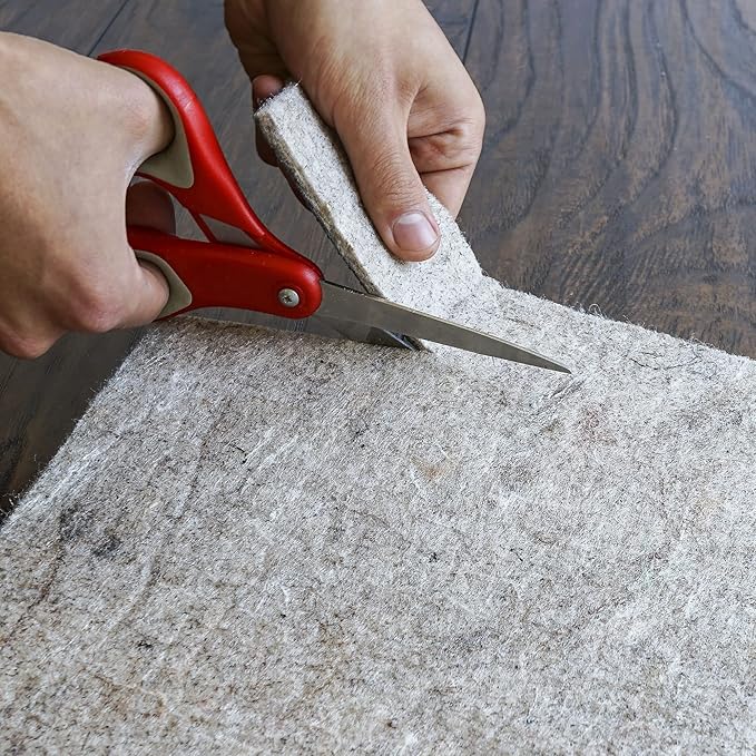 RUGPADUSA - Dual Surface - 8'10" x 11'10" - 1/8" Thick - Felt + Rubber - Non-Slip Backing Rug Pad - Adds Low-Profile Comfort and Protection