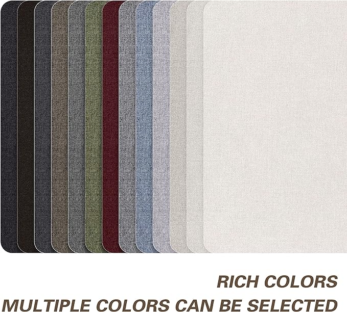 KING MOUNTAIN Fine Linen Repair Patches, Self-Adhesive Linen Fabric Patches, 8X11 inch Extra Size, Multi Color, Can be Used for Linen Sofa Repair and Linen Clothes Repair(8" x 11", Charcoal Gray)