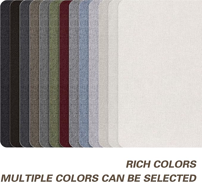 Fine Linen Fabric Patches, Self-Adhesive, 8x11 inch Extra Size, Multi Color, for Sofa and Clothes Repair (Blue Grey)